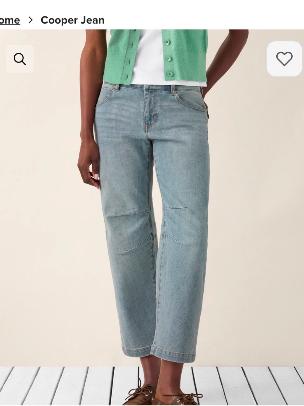 cabi Cooper Barrel Leg Jean Size 10 EUC